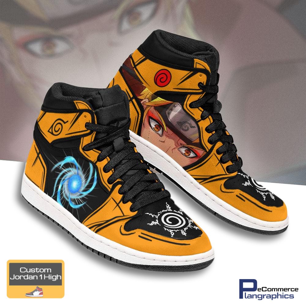 Naruto Sage Mode Jd Sneakers Custom Rasengan Skill Naruto Air Jordan