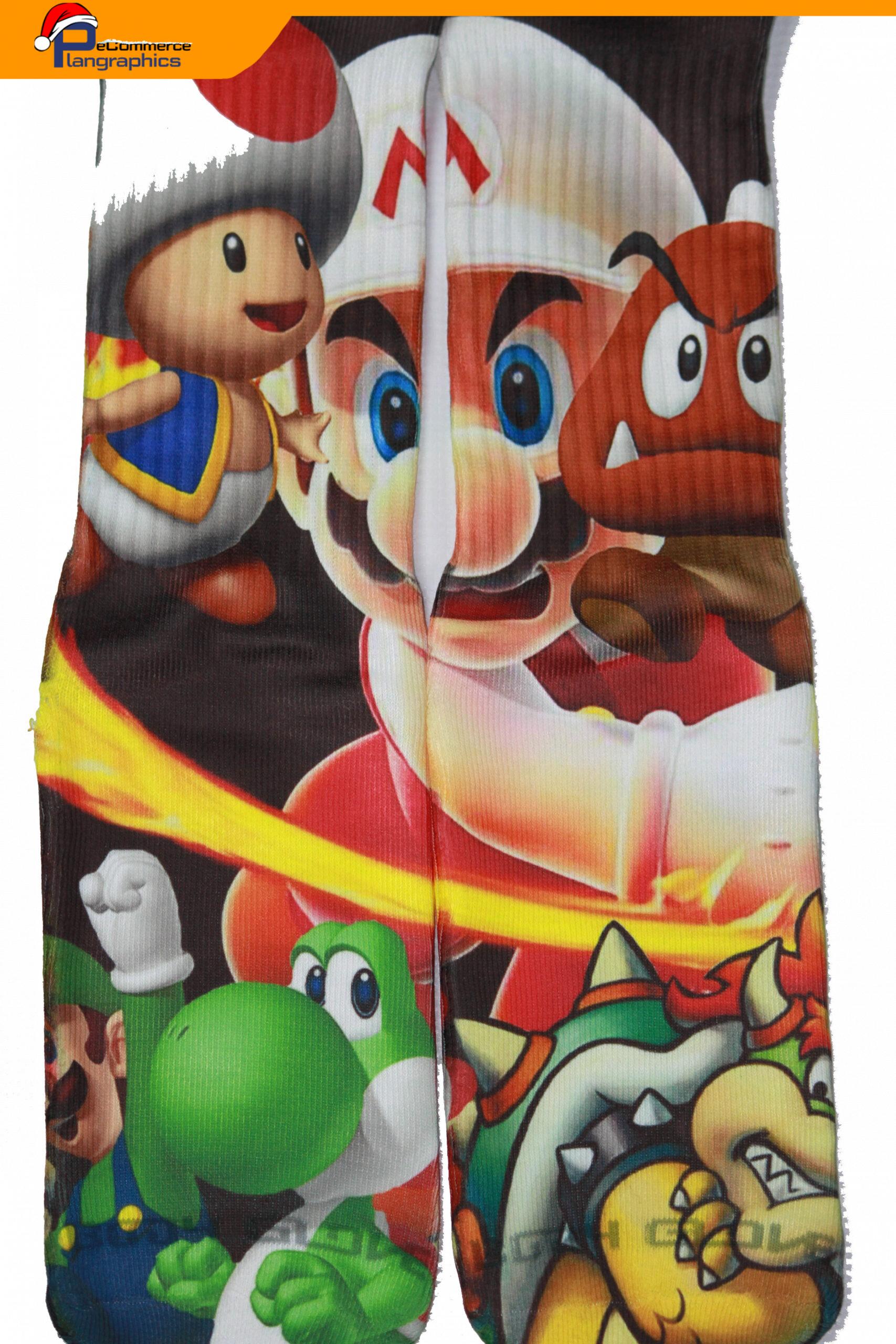 Super Mario Brothers Socks Plangraphics