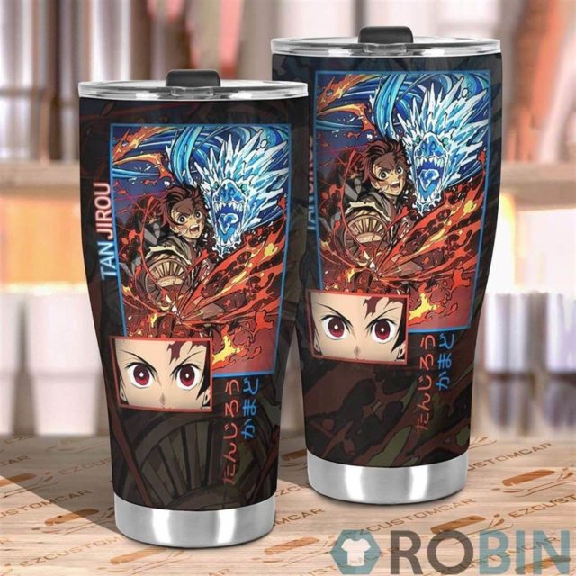 Kamado Tanjiro Tumbler Cup Custom Demon Slayers Anime Plangraphics