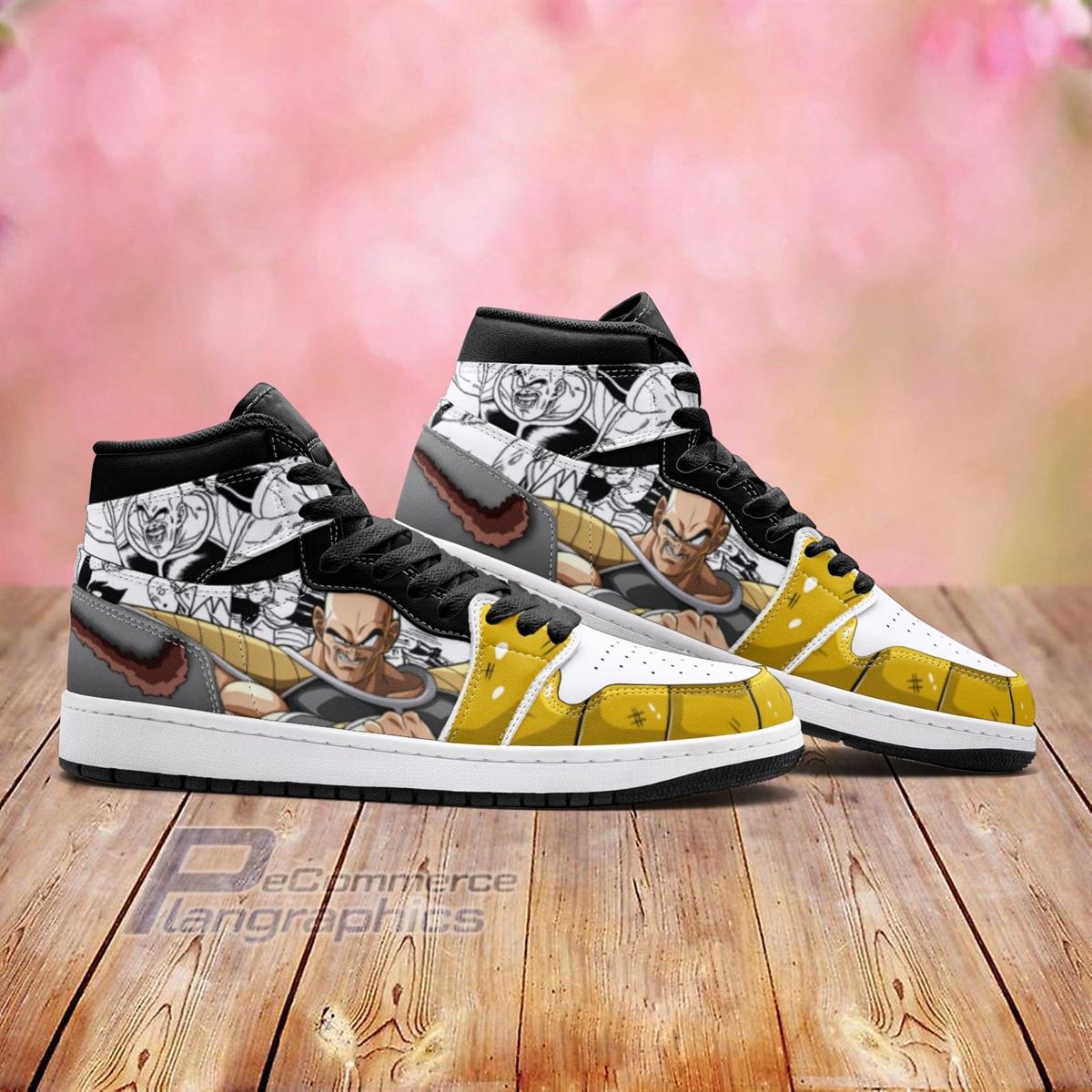 Vegeta And Nappa Dragon Ball Z Cartoon Air Jordan Hightop Sneaker