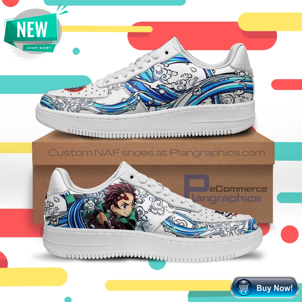 Tanjiro Water Breathing NAF Shoes Demon Slayer Anime Sneakers – Plangraphics