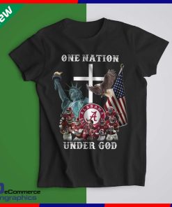 Alabama Crimson Tide One nation under God t-shirt