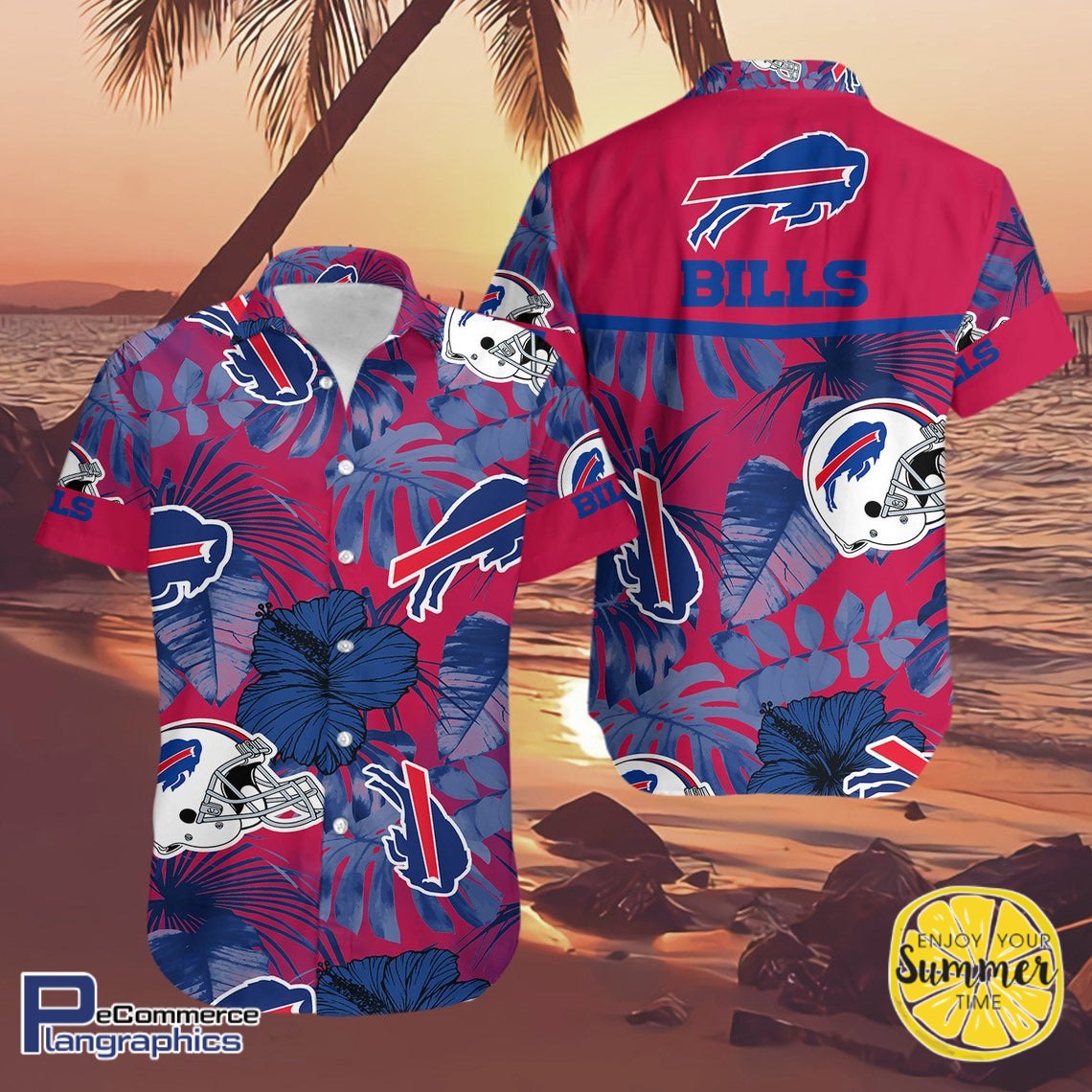 Buffalo Bills Aloha Shirt - Hawaiian Shirt HW1005 - Plangraphics