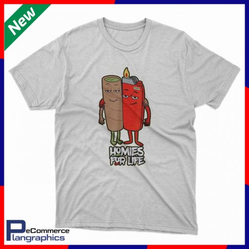 Homies for life t shirt red