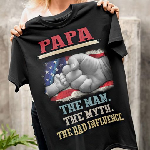 Father Day Gift, Papa The Man The Myth The Legend T-shirt