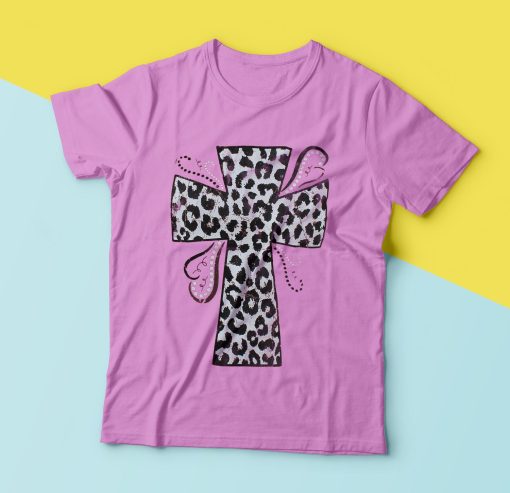 Leopard Cross T-Shirt