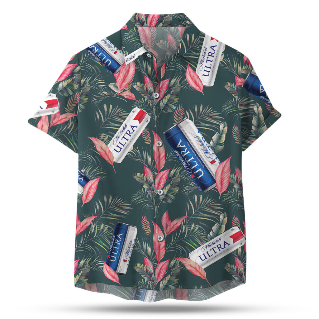 Michelob Ultra Casual Short Sleeve Button-up Shirt