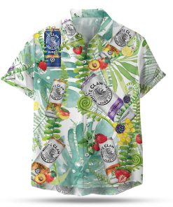 White Claw Hard Seltzer Hawaiian Button Up Shirt