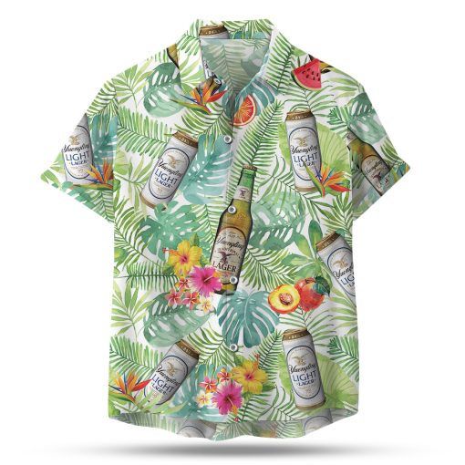 Yuengling Light Lager Beer Hawaiian Shirt, Tropical Pattern