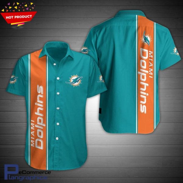 miami dolphins collared shirt