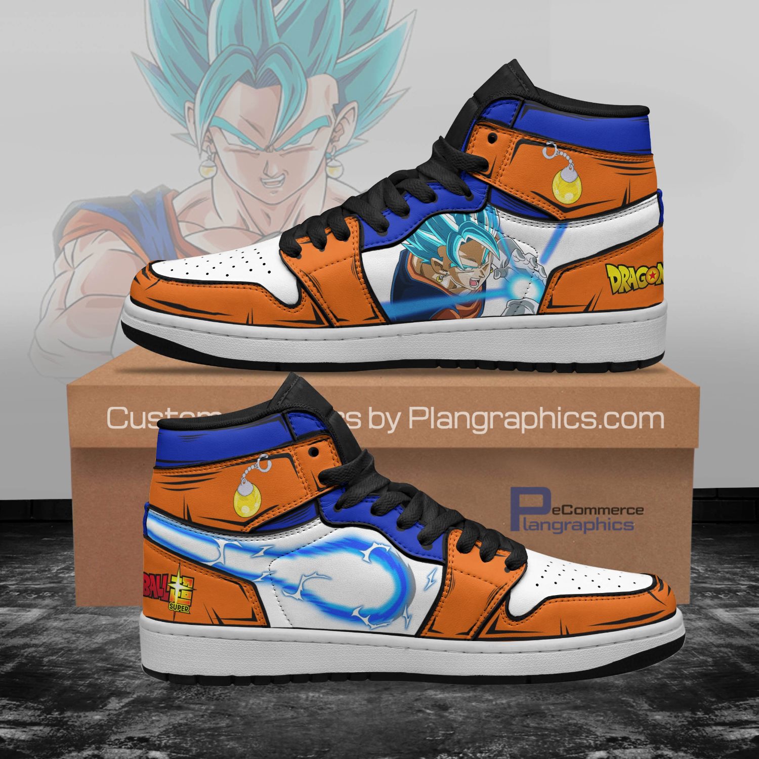 Vegito Sneakers Custom Anime Dragon Ball Air Jordan 13 Shoes
