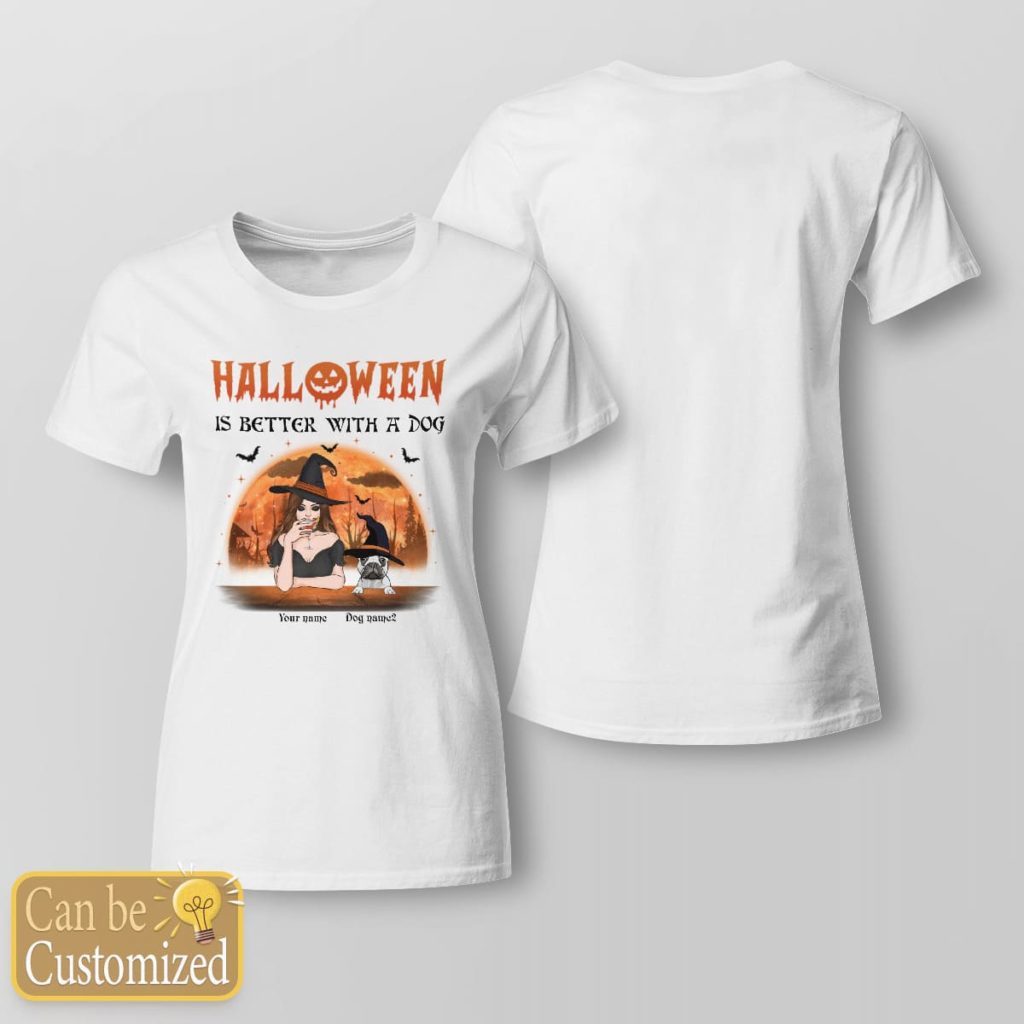 personalized-halloween-is-better-with-a-dog-t-shirt