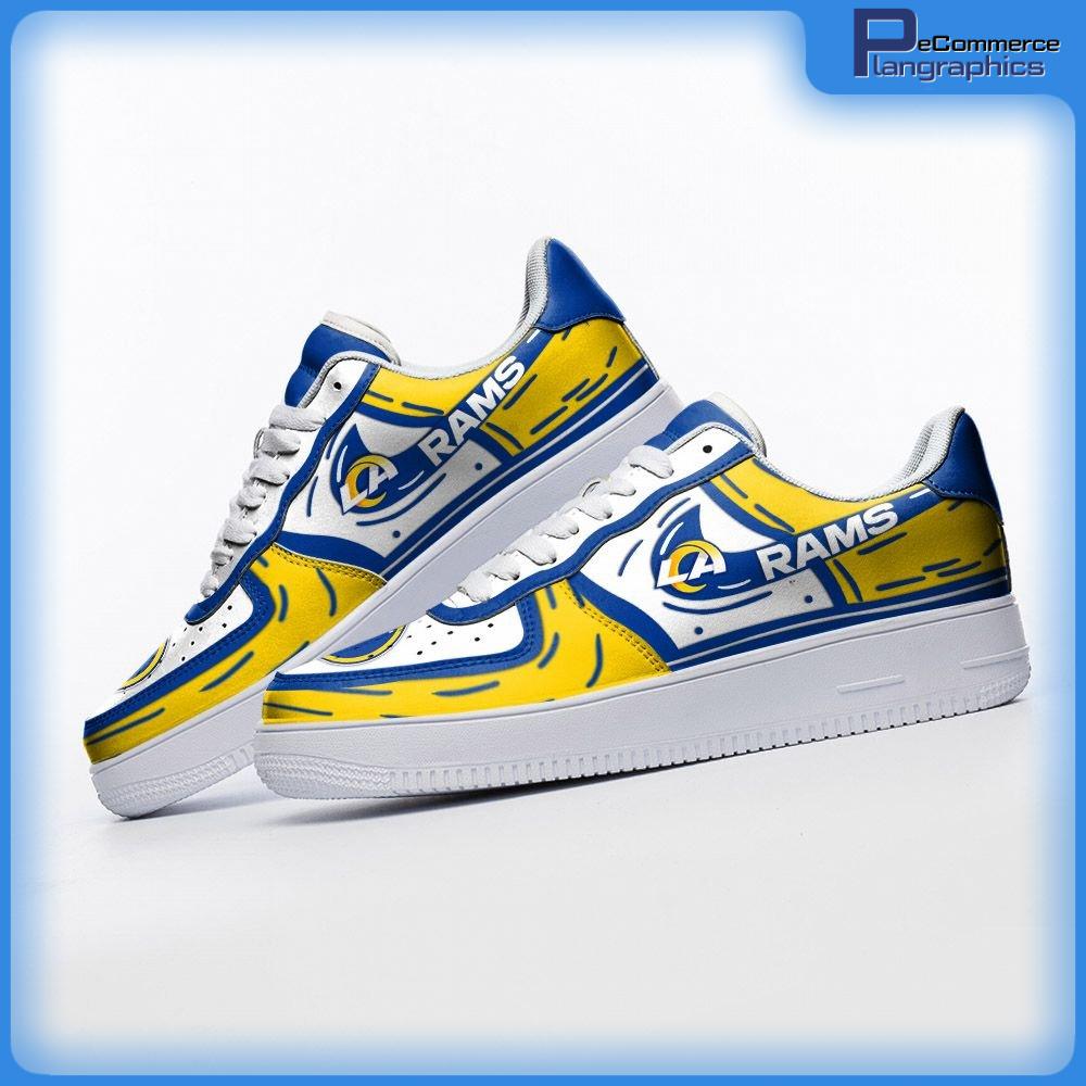 Los Angeles Rams CUSTOM Nike Air Force Shoes -  Worldwide  Shipping