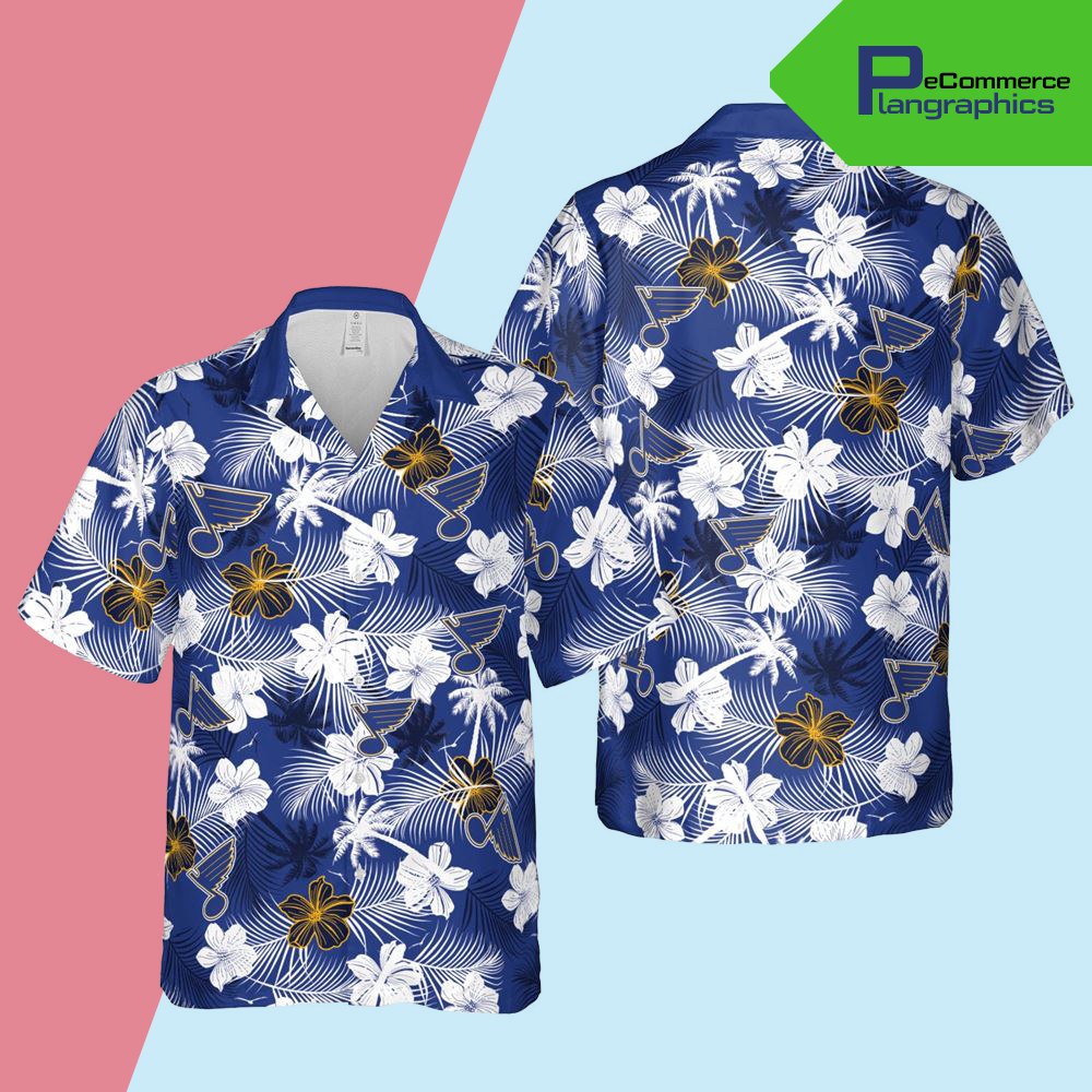 St Louis Blue Hawaiian Shirt