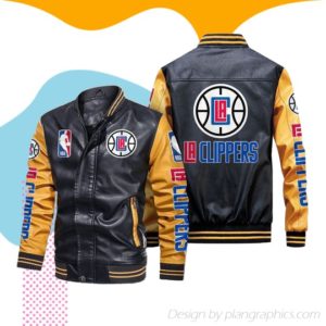 los angeles clippers leather jacket