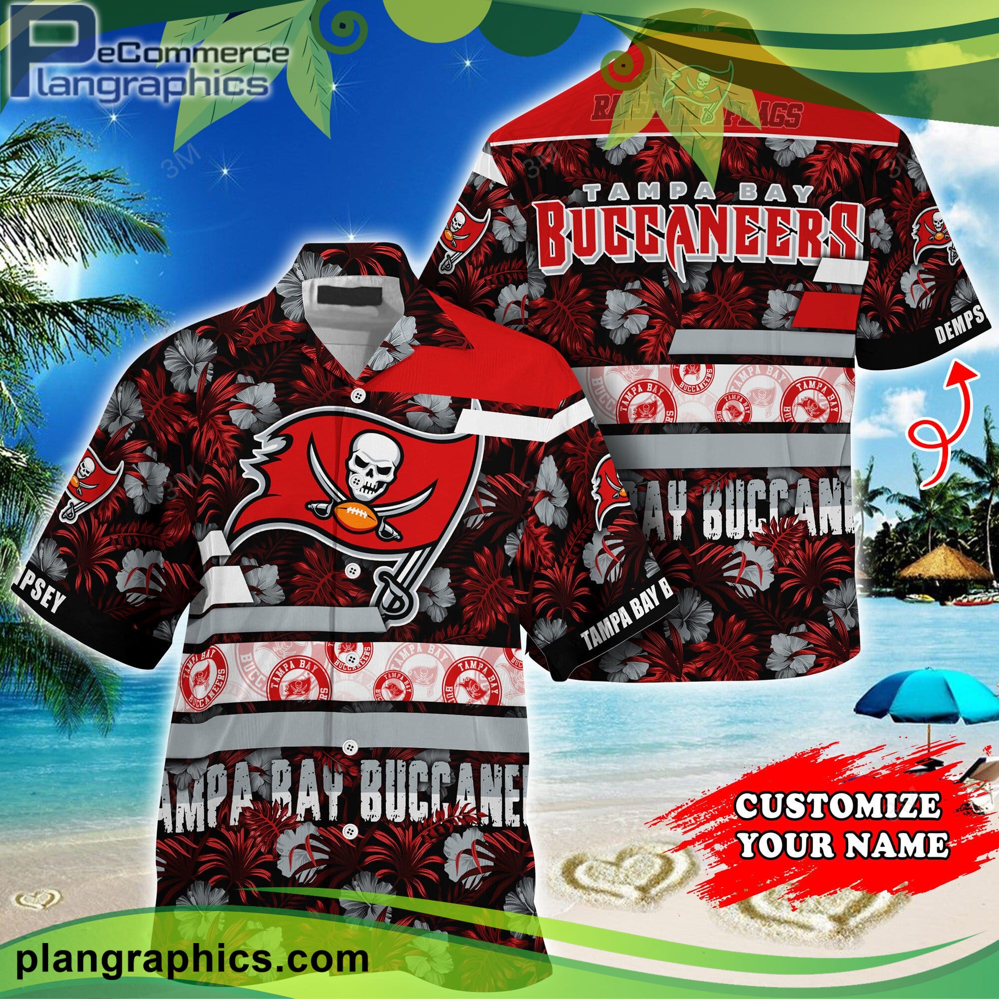 buccaneers aloha shirt