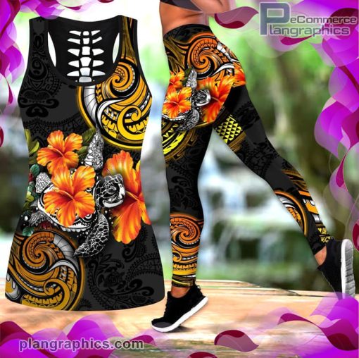 amazing polynesian turtle tank top legging set X4IV1