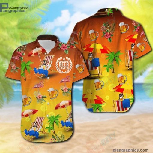 beagle 26 beer taster aloha short sleeve button down hawaiian shirt 9 MJAZG
