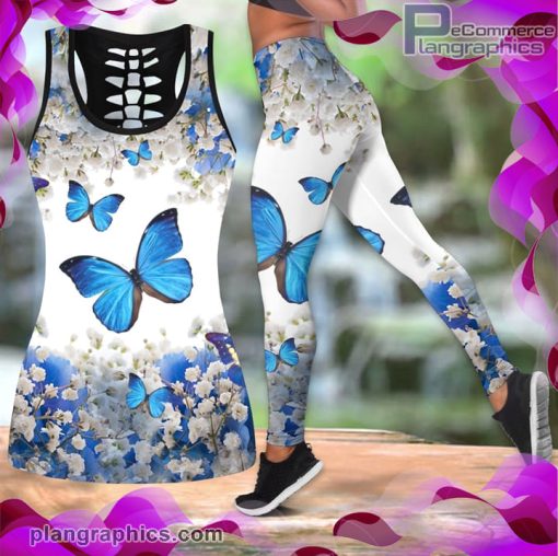 beautiful butterfly tank top legging set Eega8