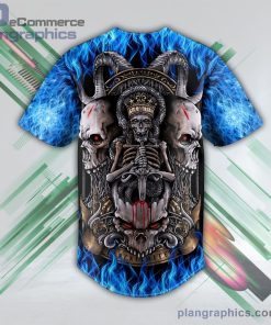 black magic malediction satanic baphomet skull baseball jersey pl2283255 AOE3Q