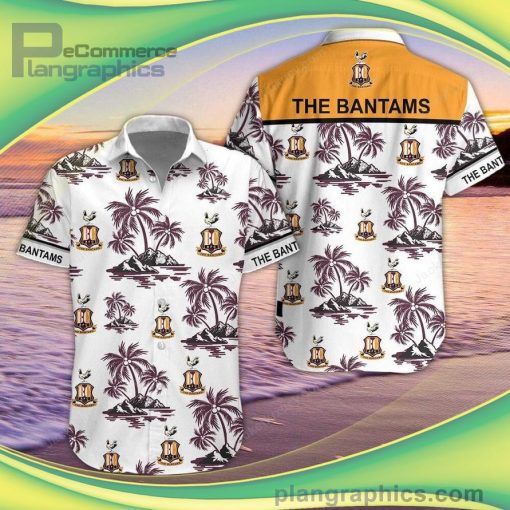 bradford city short sleeve button down shirt and hawaiian short 110 3yfPD