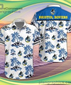 bristol rovers short sleeve button down shirt and hawaiian short 104 lEtzC