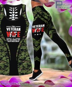 canadian veteran wife tank top legging set ZYJiz
