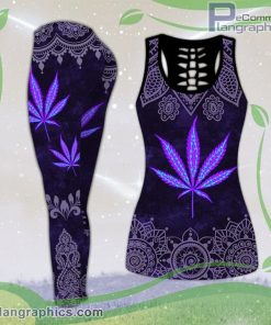 cannabis tank top legging set wXvU8
