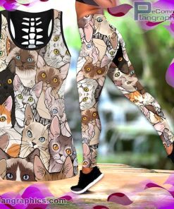 cat lover tank top legging set 7iqXw