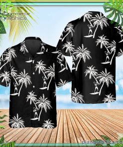 coconut tree skull black short sleeve button down hawaiian shirt 136 fEezu