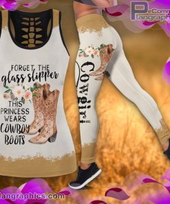 cowgirl boots tank top legging set 4Rp8h