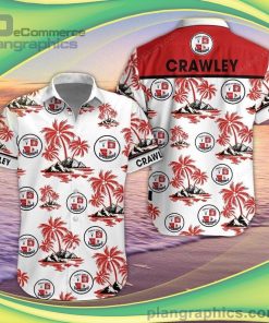 crawley town short sleeve button down shirt and hawaiian short 96 rFmBa