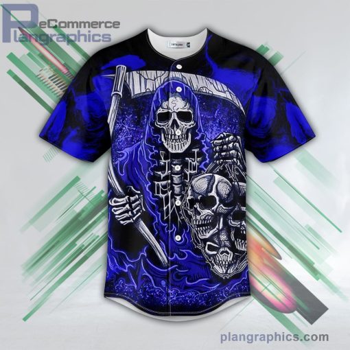 dark blue fatal shears grim reaper skull baseball jersey pl6283161 zttav