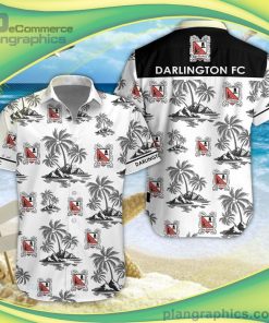 darlington fc 3d short sleeve button down shirt and hawaiian short 94 IcnzW