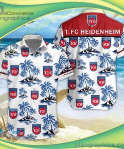fc heidenheim 3d short sleeve button down shirt and hawaiian short 85 wa5Le