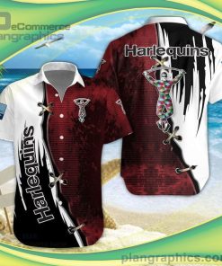 harlequins pattern short sleeve button down shirt and hawaiian short and shorts 73 eT4ut