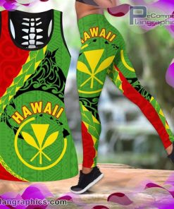 hawaii 2 tank top legging set bUmGe