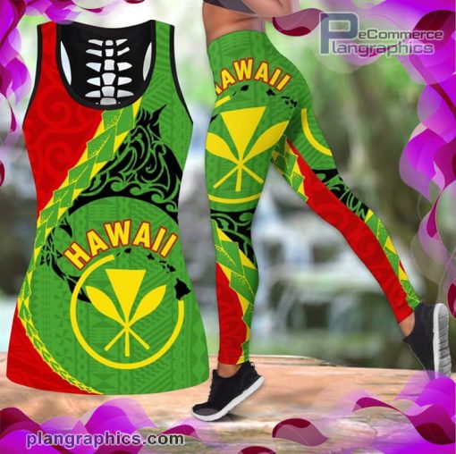 hawaii 2 tank top legging set bUmGe