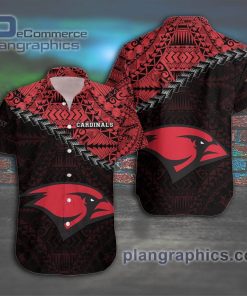 incarnate word cardinals casual button down hawaiian shirt grunge polynesian tattoo ncaa 213 PrTF1