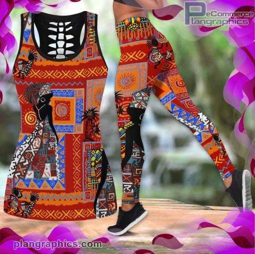 inspired african woman tank top legging set 51ygt