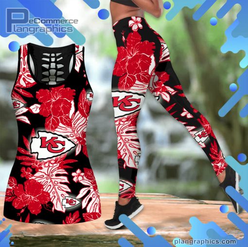 kansas city chiefs hawaiian hollow tanktop leggings set z8DrV