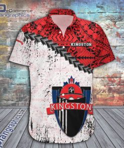 kingston fc casual button down hawaiian shirt grunge polynesian tattoo ca soccer 94 iNNmZ
