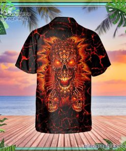 lava skull hell short sleeve button down hawaiian shirt 358 5buQ1