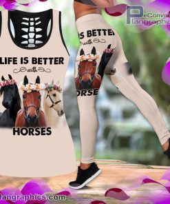 life is better with horses tank top legging set mGFsT