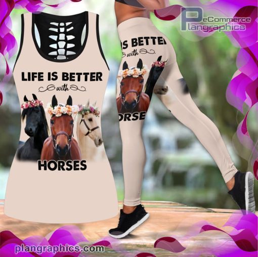 life is better with horses tank top legging set mGFsT