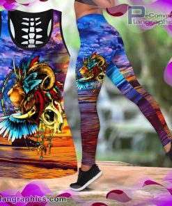lion native multicolor tank top legging set UHAdB