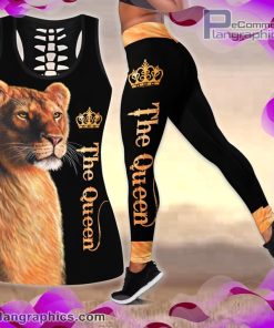 lion queen tank top legging set th2Aq