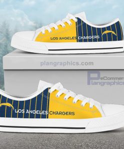 los angeles chargers canvas low top shoes 127 Tibei
