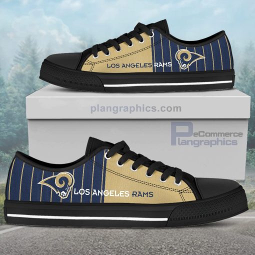 los angeles rams canvas low top shoes 41 NWCM4