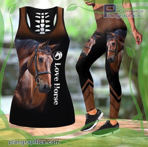 love horse 6 tank top legging set gXGeK